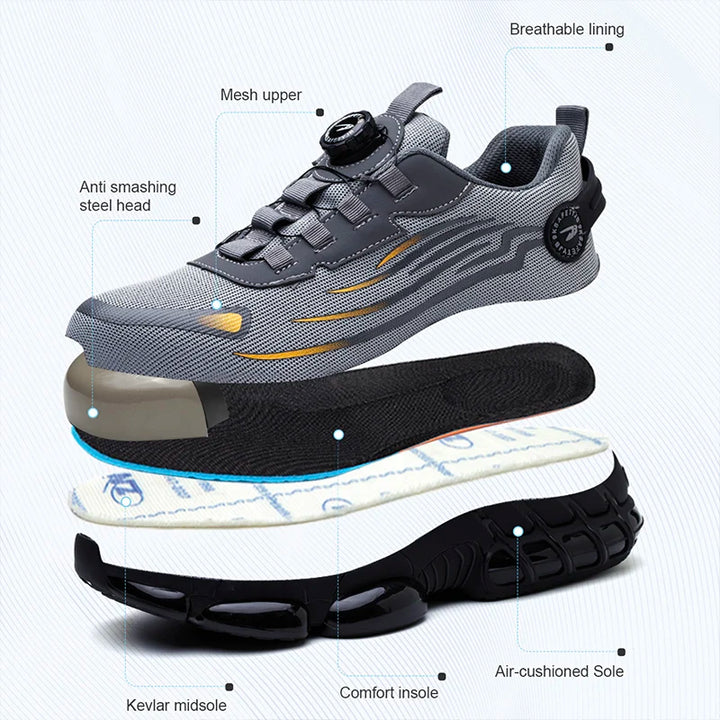 Men's fashion work shoes Anti-crushing Anti-puncture