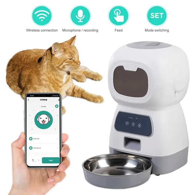 Smart Food Dispenser for Cats and Dogs with Timer