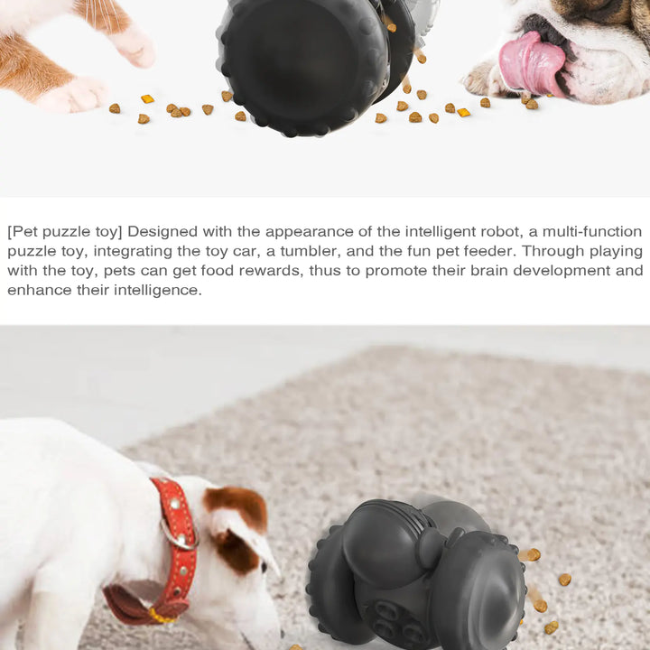 Interactive Dog Tumbler Toy with Slow Feeder and IQ Training