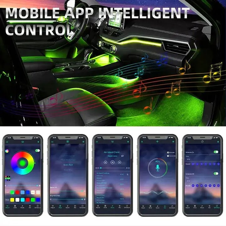 Multi-Functional Car Interior RGB Atmosphere Lights