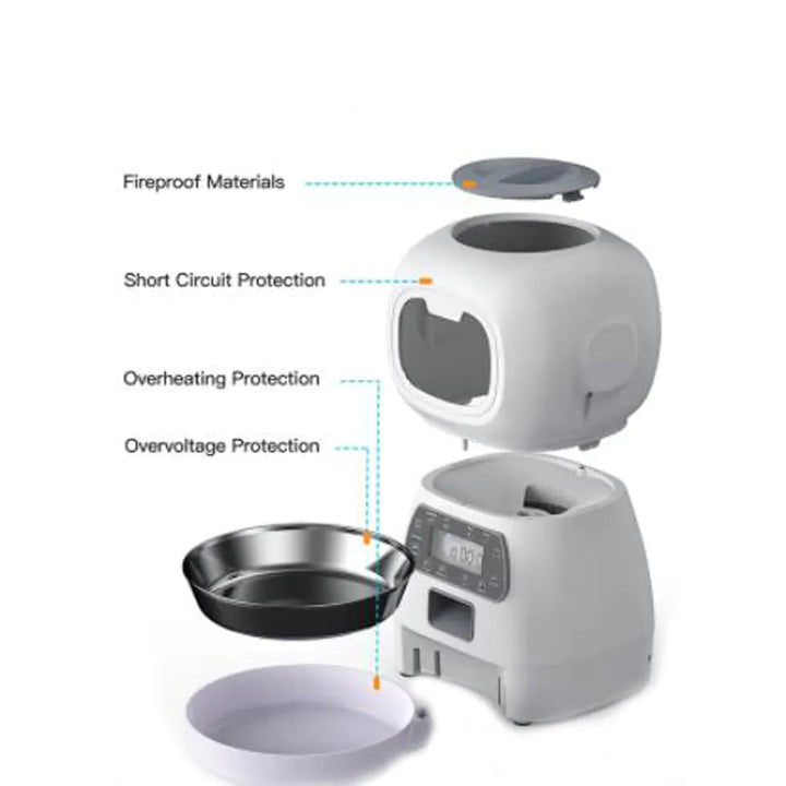 Smart Food Dispenser for Cats and Dogs with Timer